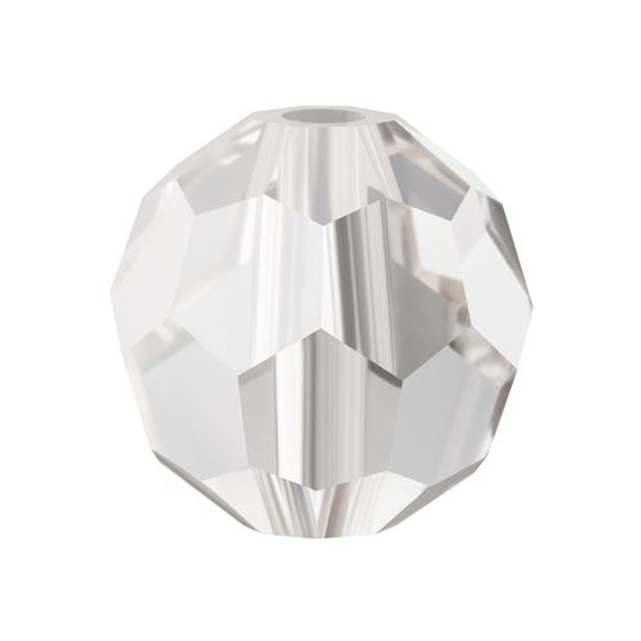 Preciosa Crystal Faceted Round Bead 5mm CRYSTAL