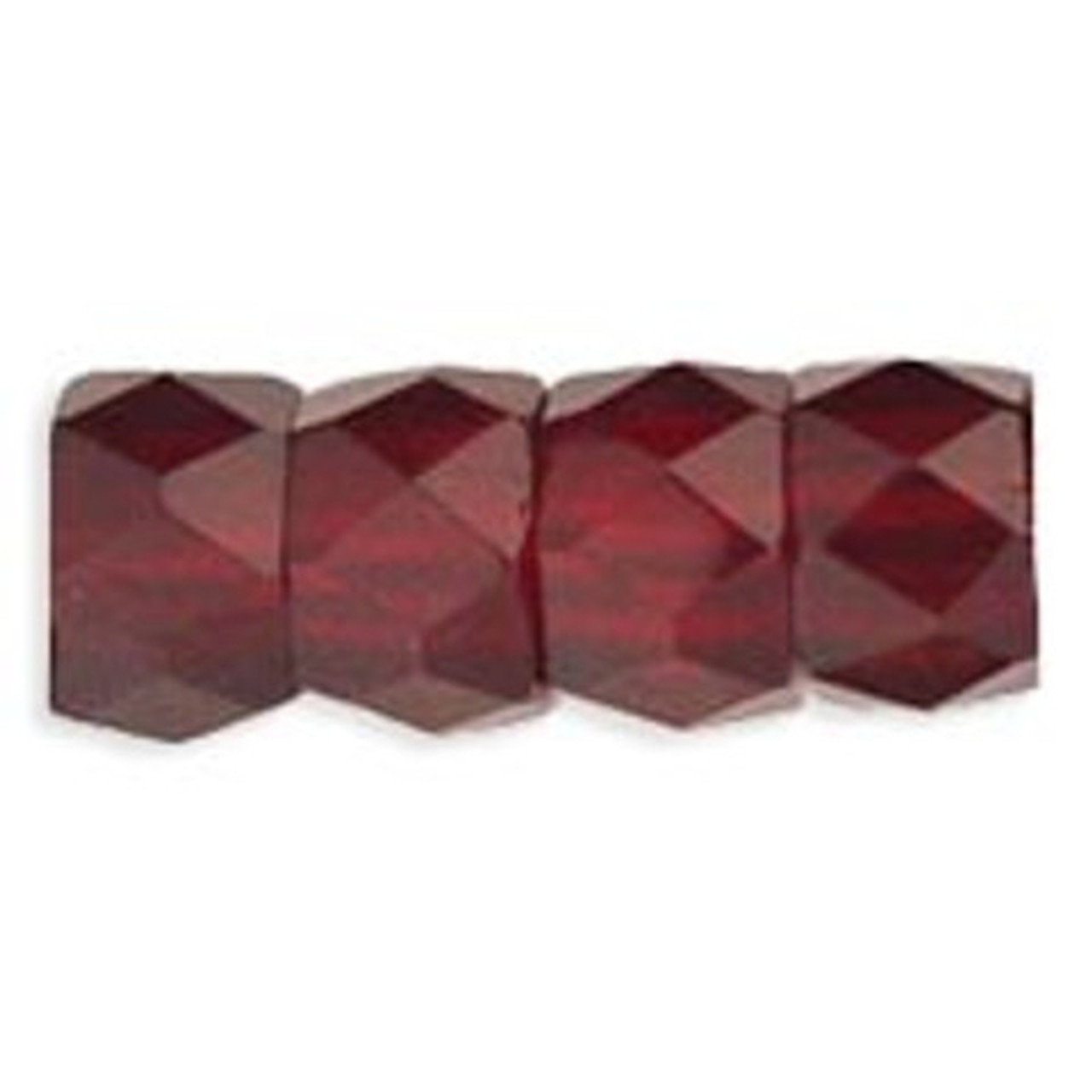 Red Crystal Large Hole Beads