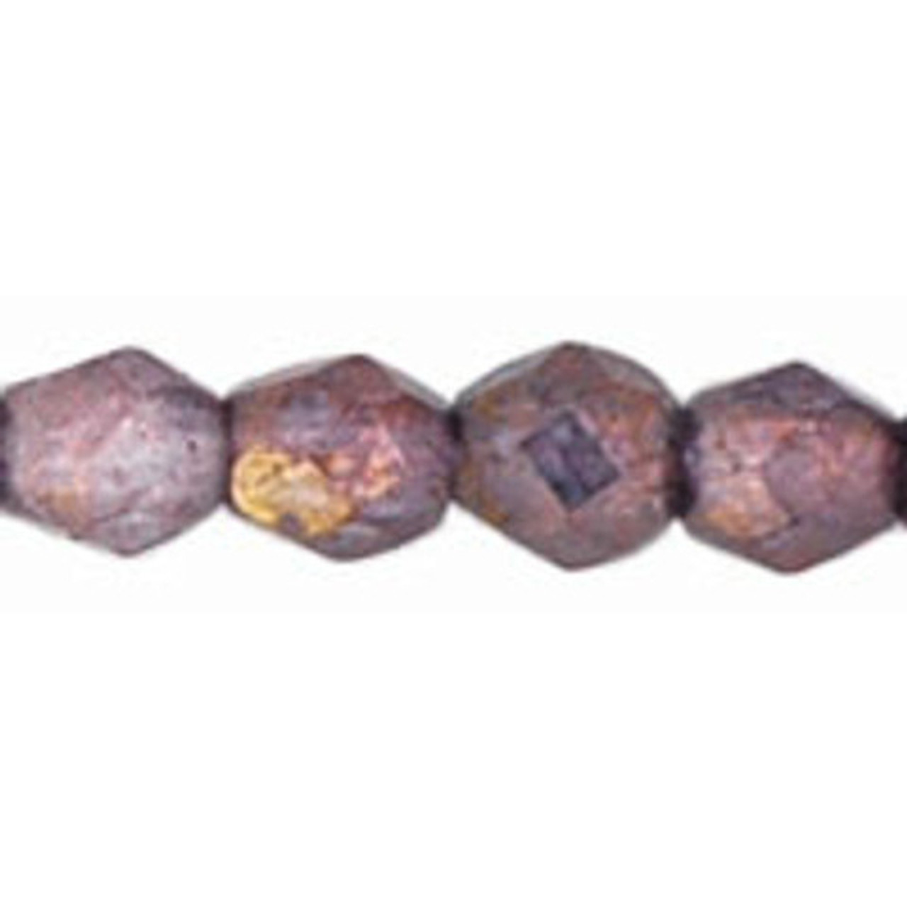 Firepolish 3mm : Luster - Opaque Amethyst - Capital City Beads