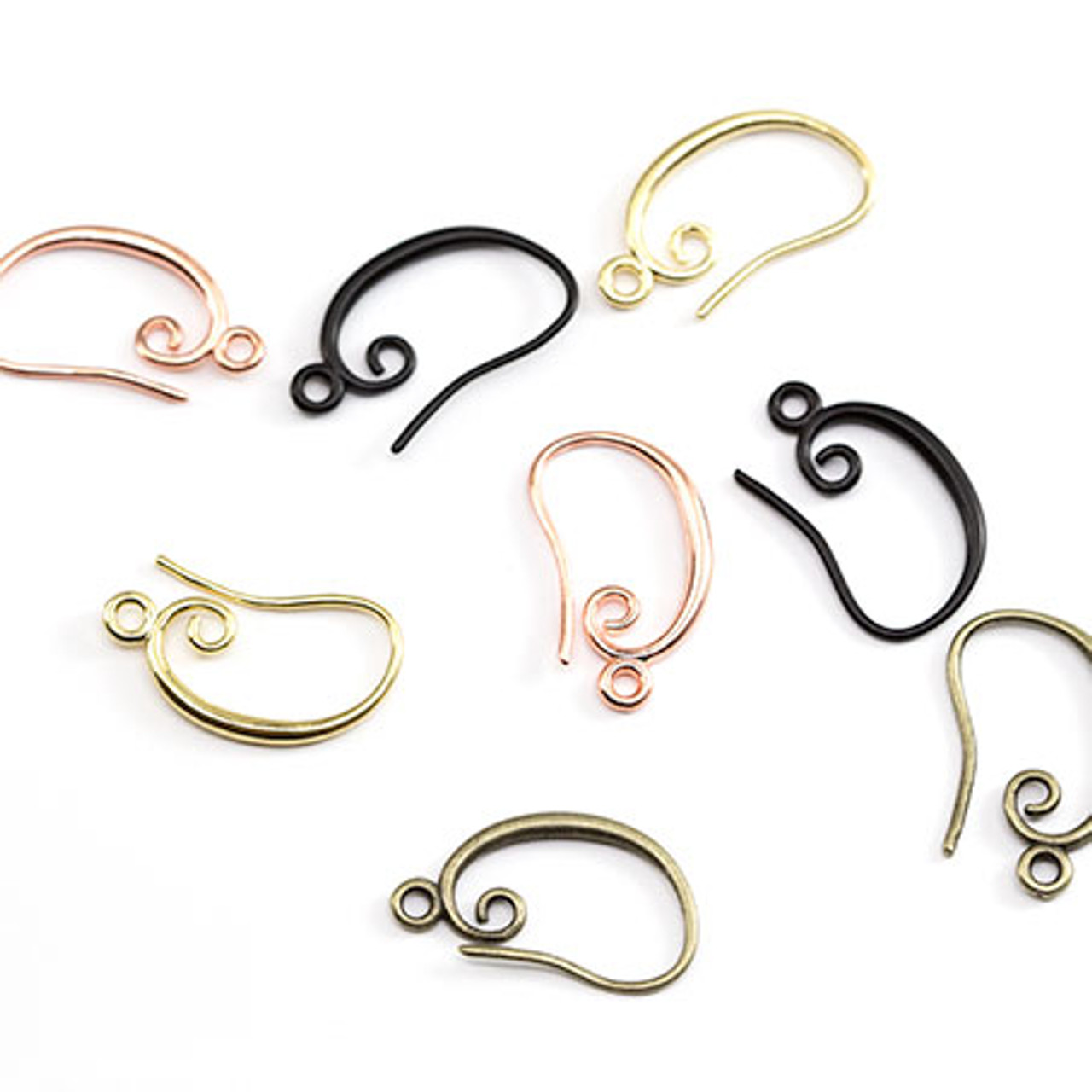 Limerencia Nickel Free Titanium French Hooks Earring Findings, Earring  Making Kit Includes 10pcs French Earring Hooks Ear Wire and 20pcs Earring  Backs
