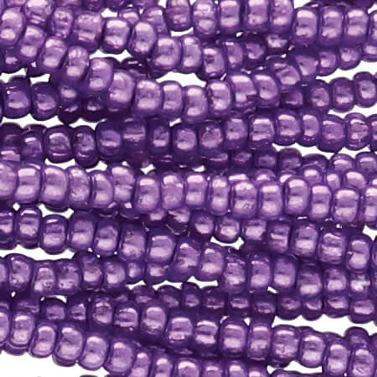 Thebeadchest Translucent Purple Matte Glass Seed Beads (4mm) - 24 inch Strand of Quality Glass Beads, Adult Unisex, Size: 4 mm