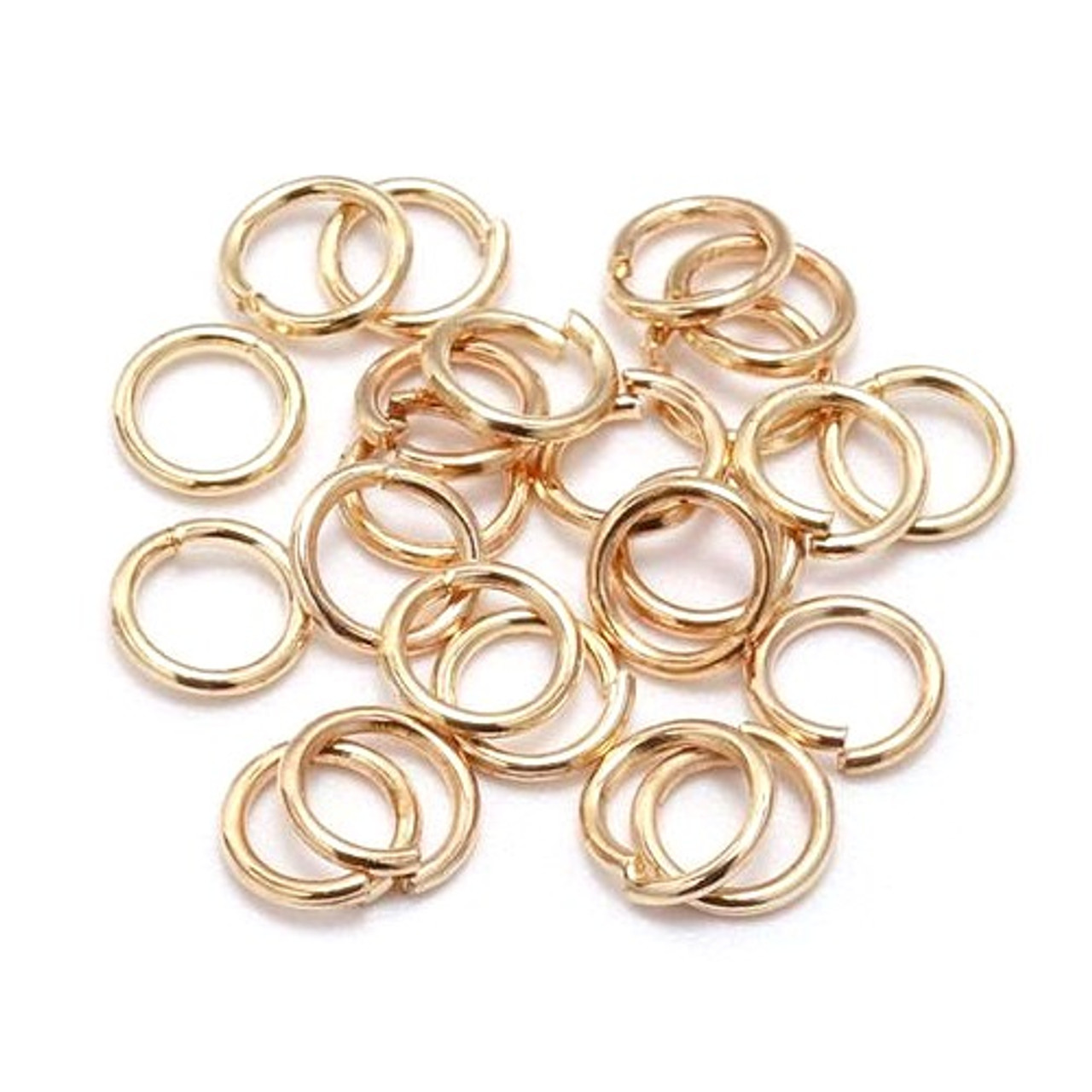 Eureka BASICS Jump Rings 5mm 21 Gauge LT. GOLD PLATED (Pack of 200)