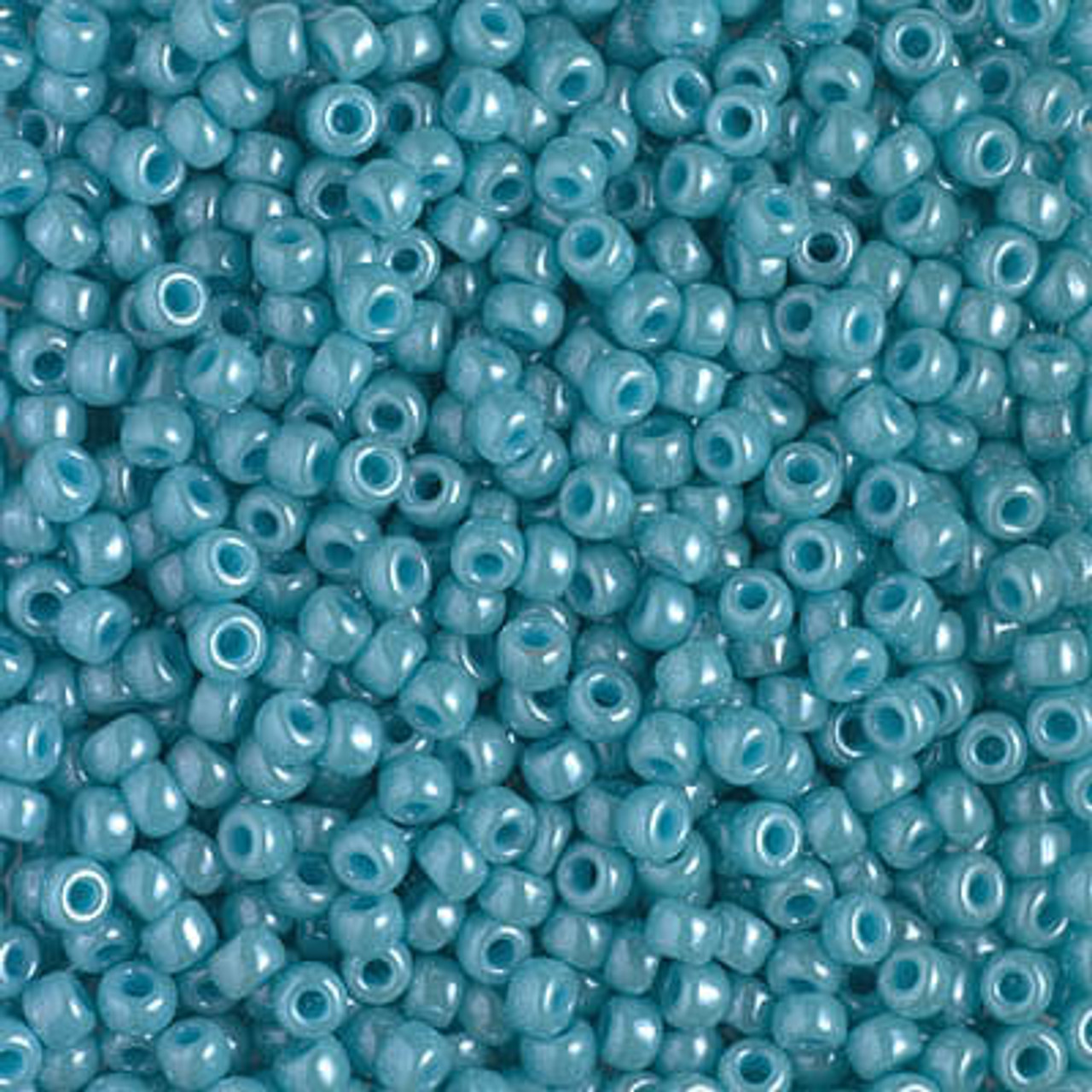 Czech Round Seed Beads, Glass - Opaque Baby Blue Turquoise, Choose Size