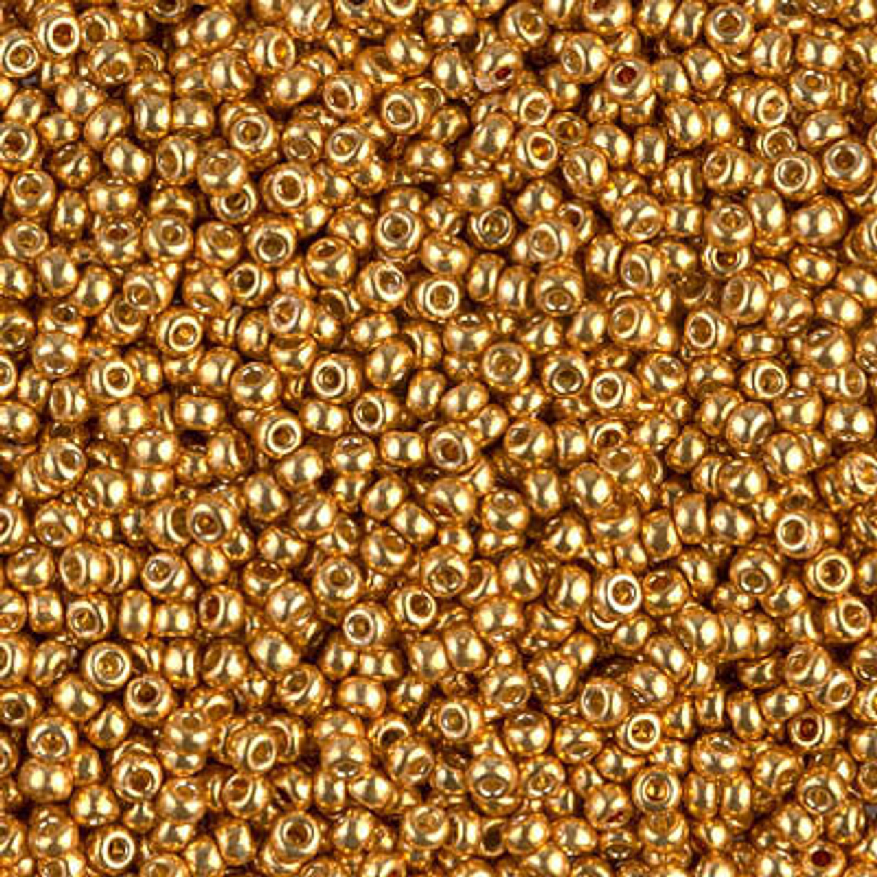 15-4202 Miyuki Seed Beads Size 15/0 Duracoat Galvanised Gold