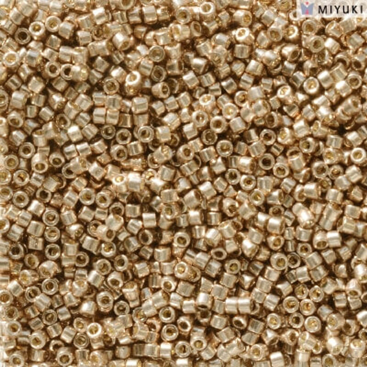 Miyuki ROUND 8/0 Seed Beads DURACOAT GALVANIZED CHAMPAGNE (5 tube)