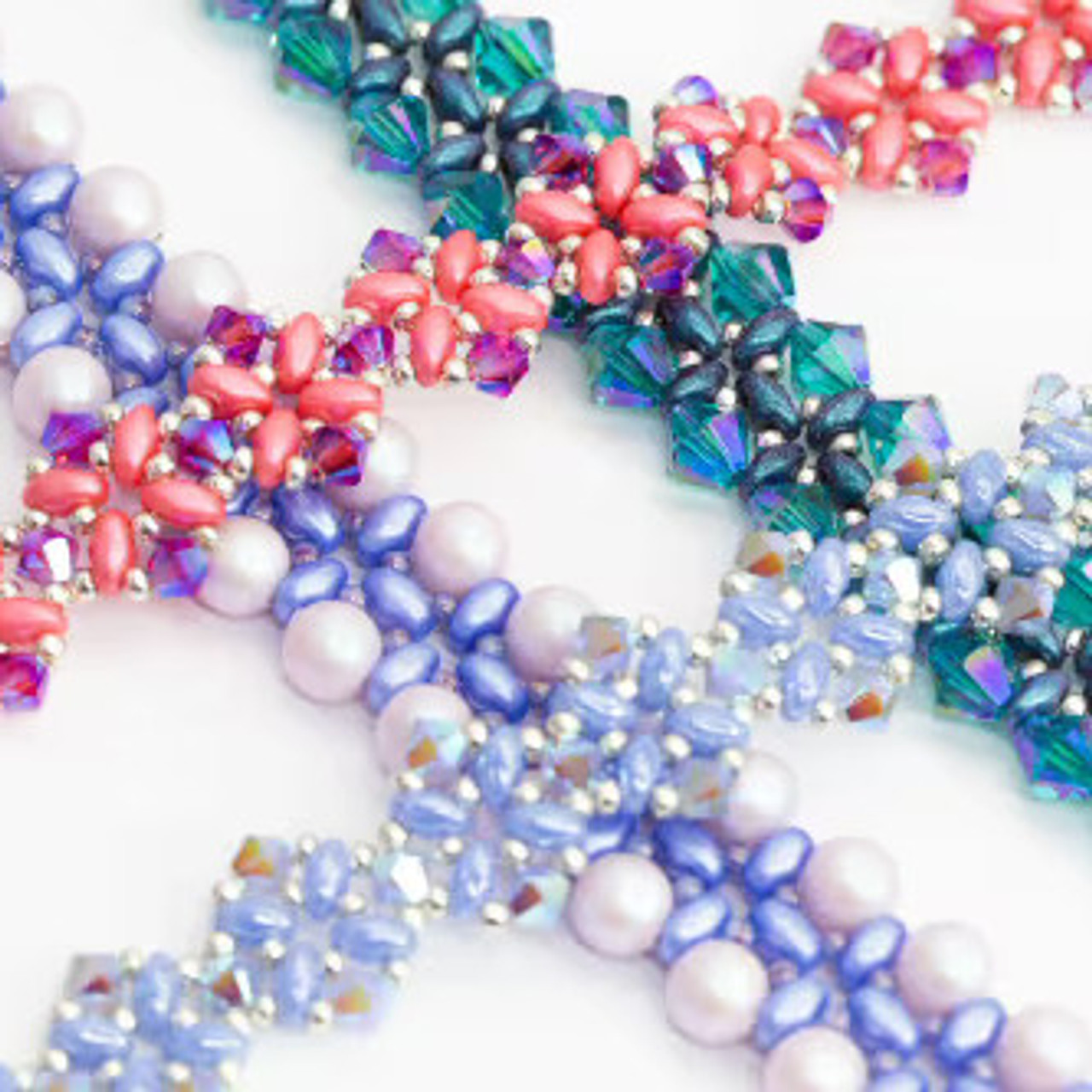 DIY Beaded Bracelet Tutorial: Seed Beads & Bicone Jewelry Making