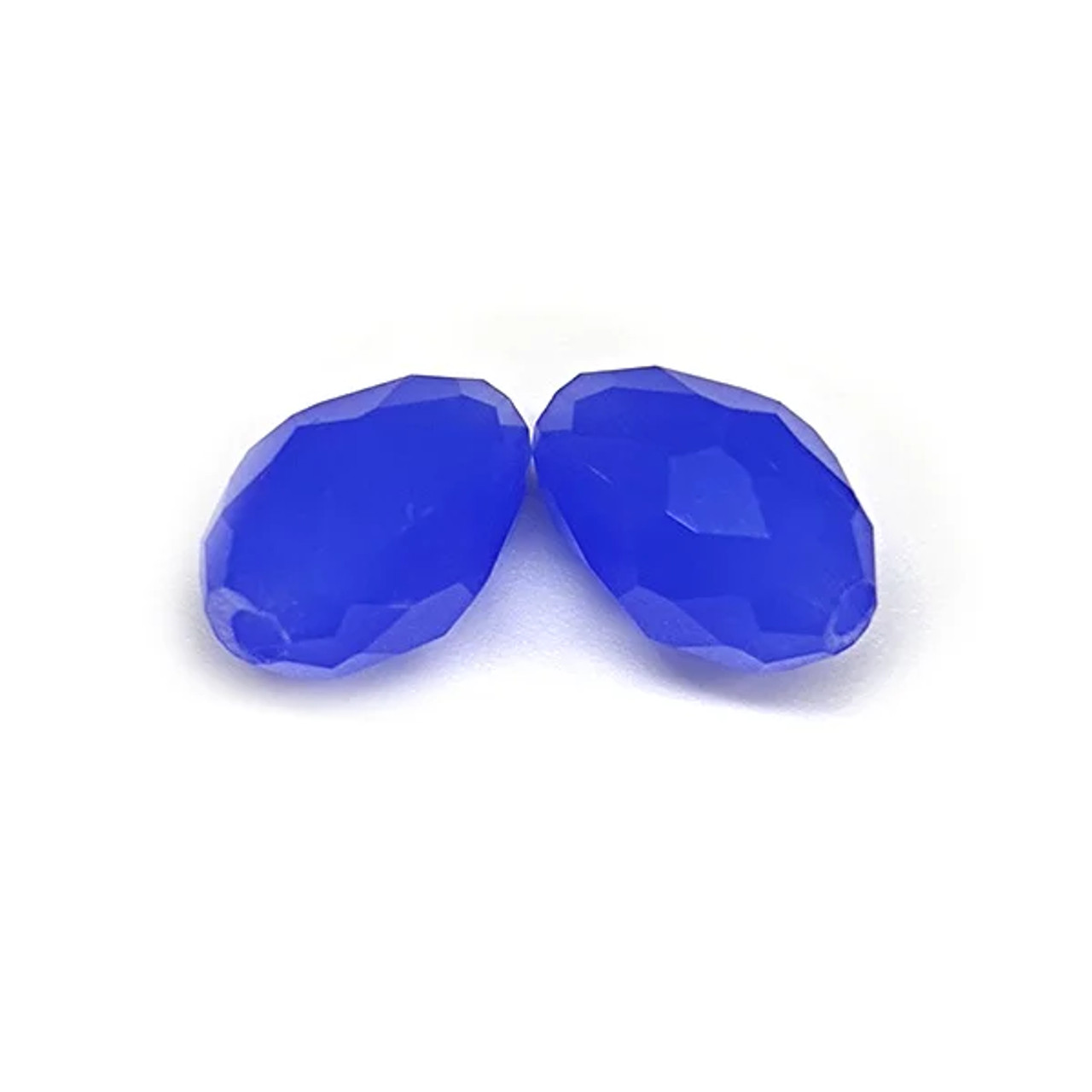 Eureka BASICS Faceted Teardrop Glass Beads SIAM 12x8mm