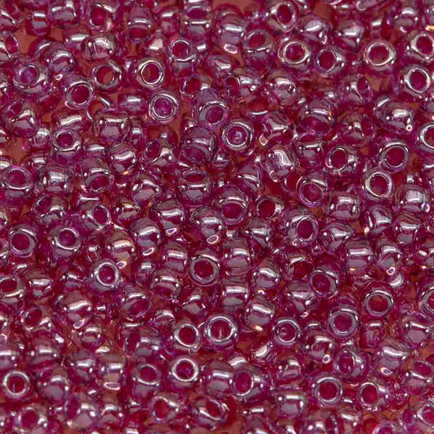 Toho Round Seed Beads SIZE-11 #356 LT. AMETHYST FUCHSIA LINED