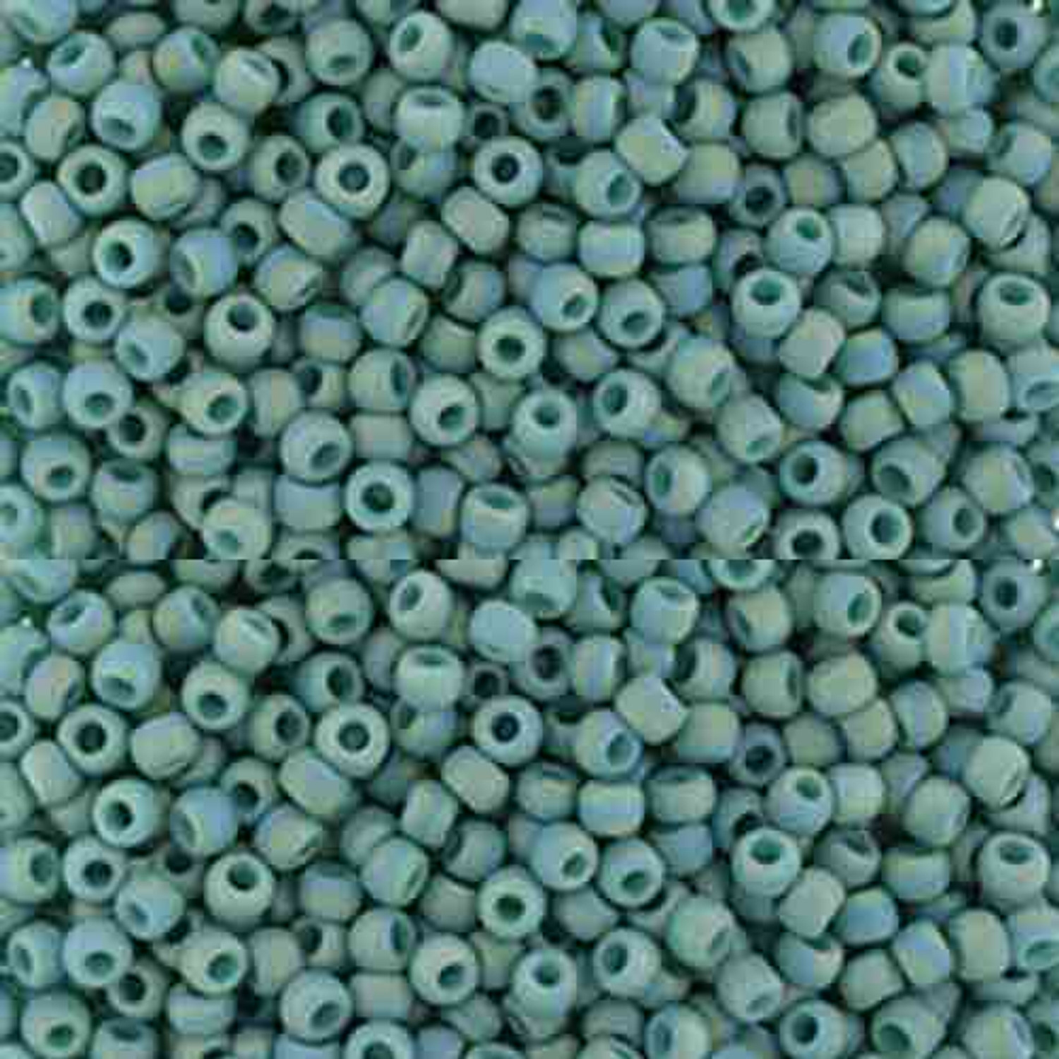 Toho Round Seed Beads SIZE-11 #2634F SEMI GLAZED RAINBOW TURQ.