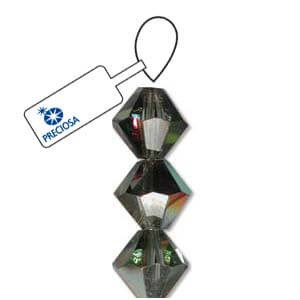 Preciosa Crystal Bicone Beads 4mm CRYSTAL VITRAIL MEDIUM 2X