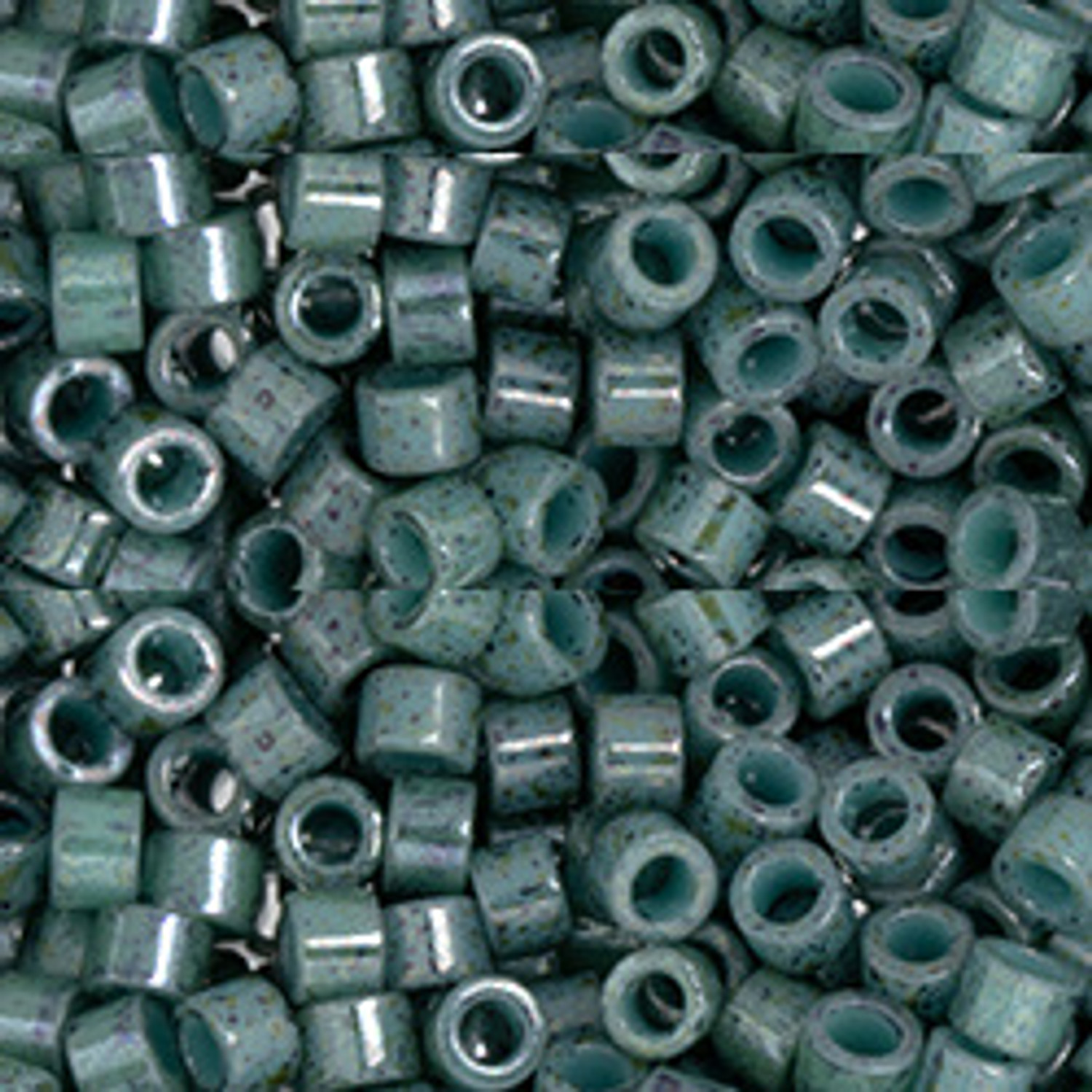 TOHO Aiko Seed Beads SIZE-11 #1207 MARBLED DARK TURQUOISE