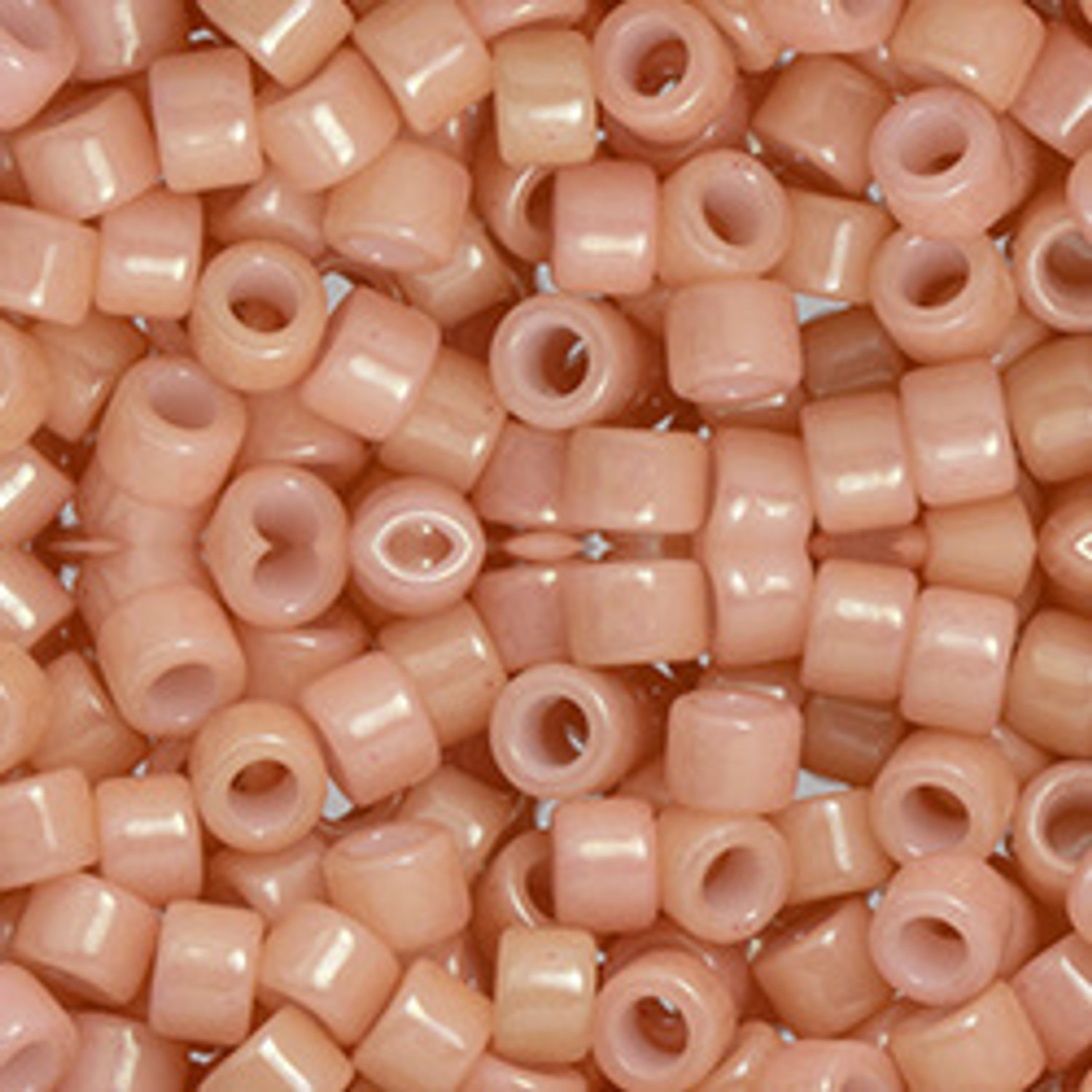 TOHO Aiko Seed Beads SIZE-11 #1602 OPAQUE PEACHY PINK LUSTER