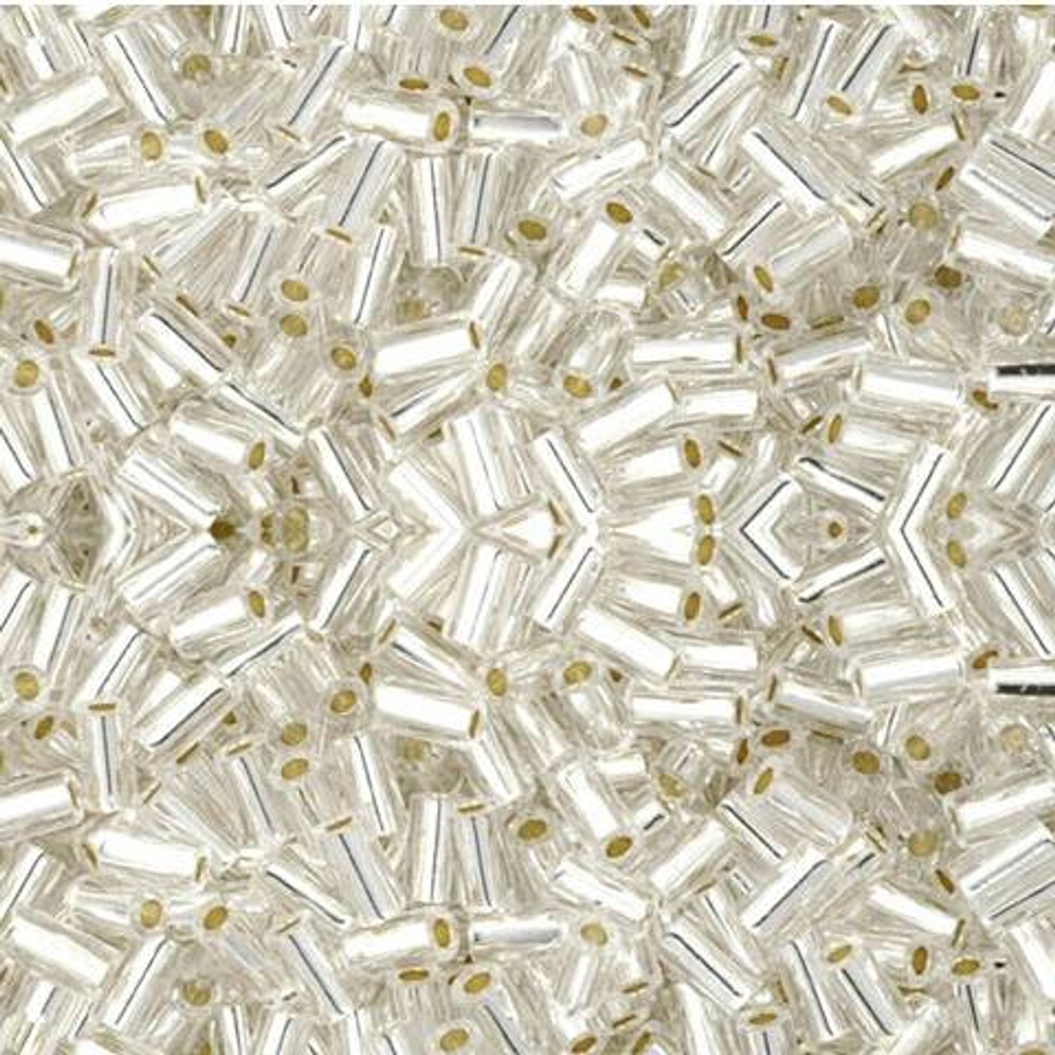 レビューの多い高評価商品特集！ Seed BUGLE Toho Beads |EUREKA CRYSTAL LINED SILVER 3mm その他