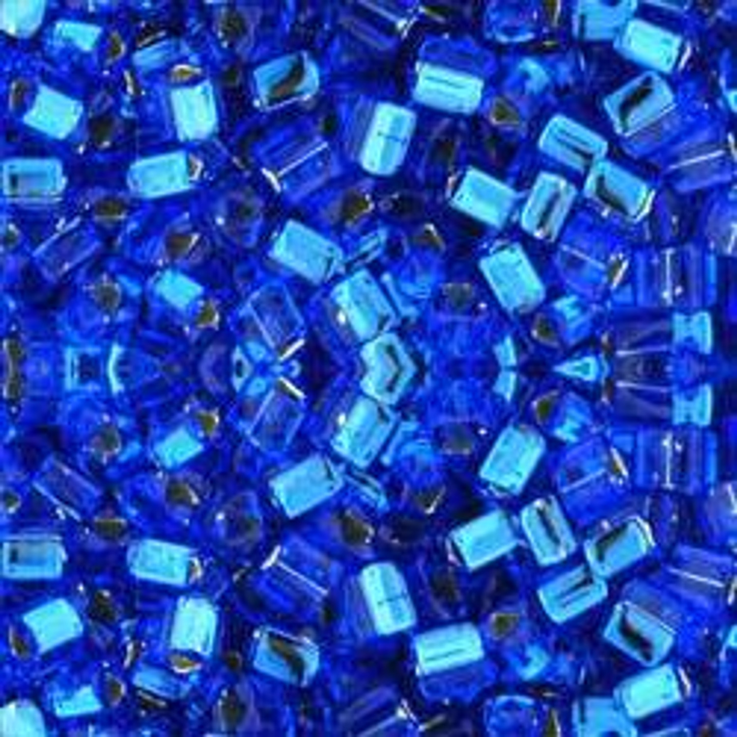 ◆sazae◆ Toho TRIANGLE 8/0 Seed Beads SILVER LINED SAPPHIRE