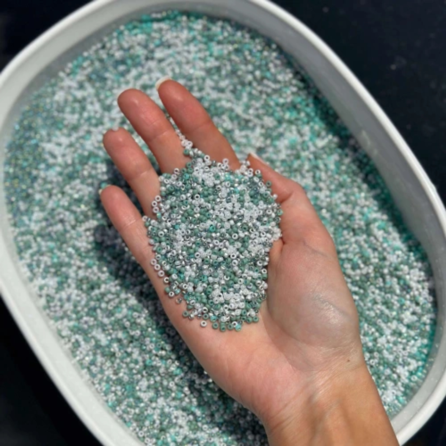SIZE-11 Miyuki Round Seed Beads OCEAN WAVE MIX| Eureka