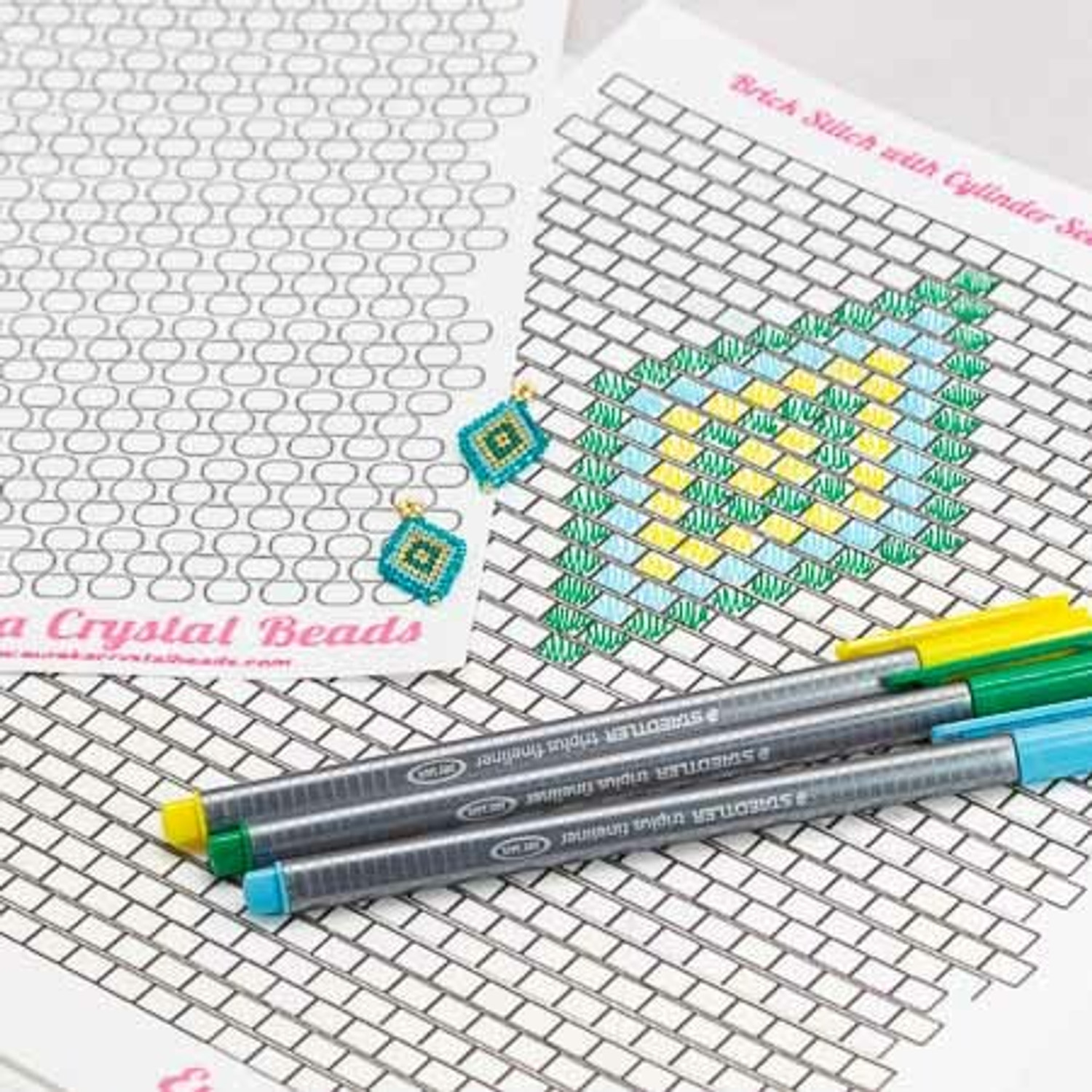 tips-and-tricks-for-designing-with-grid-paper-eureka-crystal-beads for Free Printable Peyote Stitch Graph Paper Tips and Tricks For Designing with Grid Paper | Eureka Crystal Beads for Free Printable Peyote Stitch Graph Paper