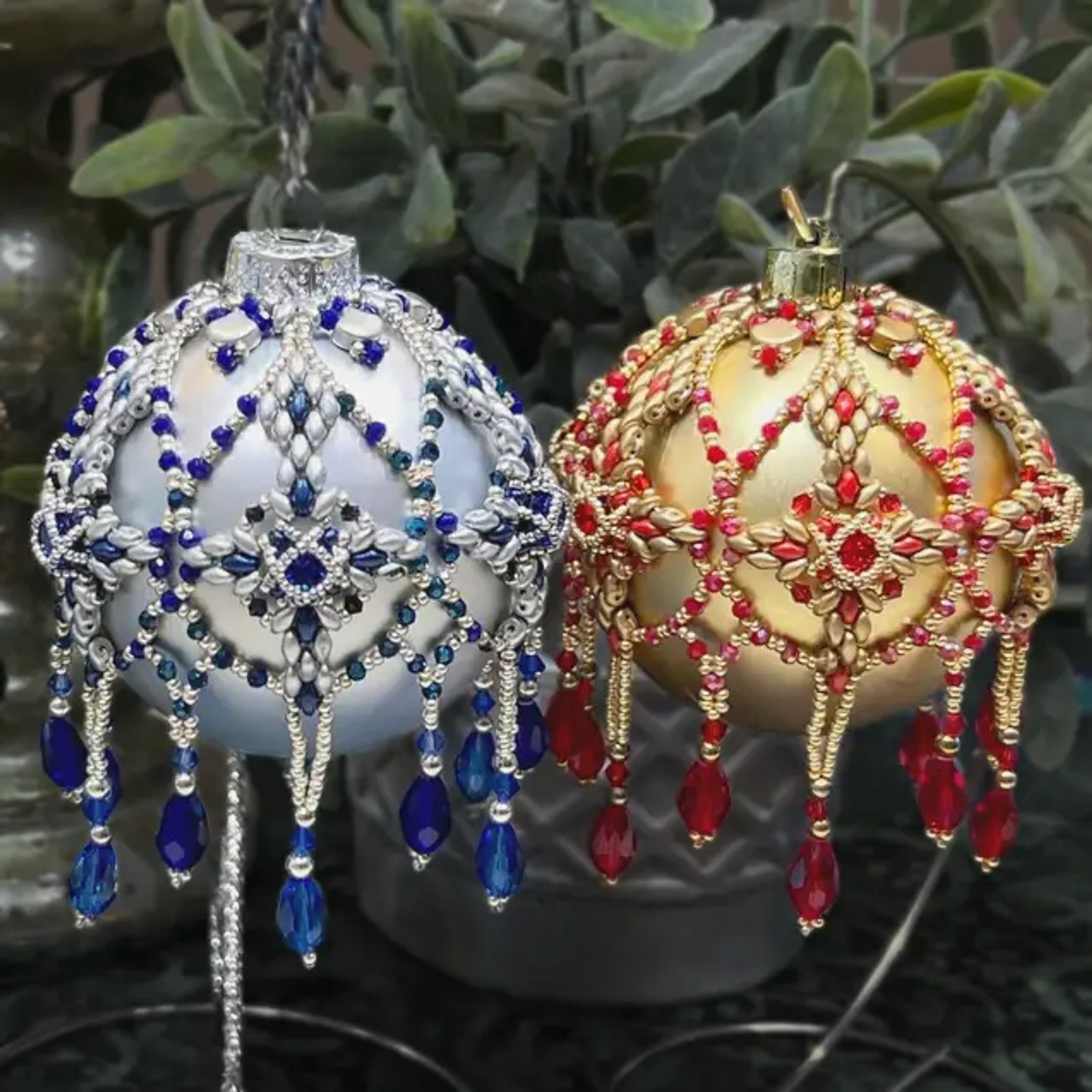 Winter Solstice DIY Ornament Cover Tutorial | Eureka Crystal Beads winter-solstice-diy-ornament-cover-tutorial-eureka-crystal-beads
