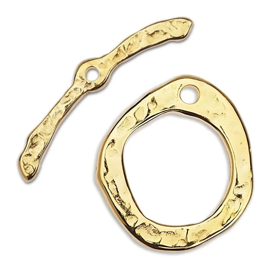 アクセサリー TKG TOGGLE CLASP-Hammered 13x15mm-24K Gold Plated