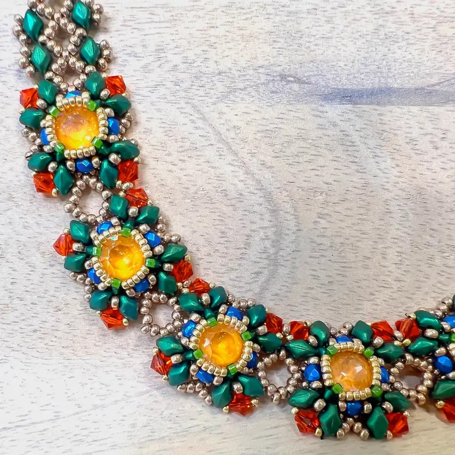 Glistening Feathers Collar DIY Tutorial Eureka Crystal Beads