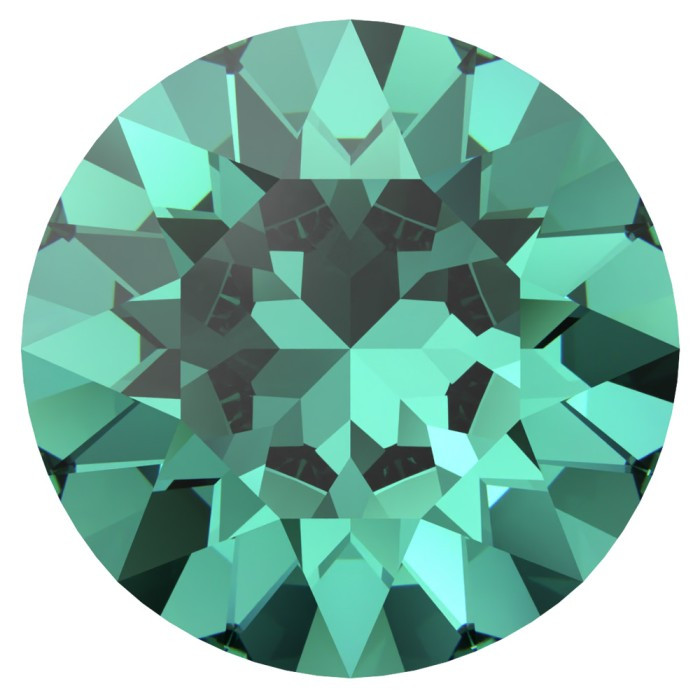Swarovski SCS クリスタル オーナメント グリーン　ぶら下がりタイプ Swarovski Crystal Chaton CARIBBEAN GREEN | EUREKA CRYSTAL BEADS