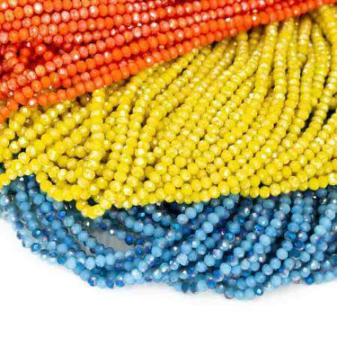 Chinese Crystal Rondelle Beads Online for jewelry | Eureka Crystal ...