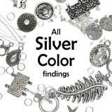 All Silver Color Findings