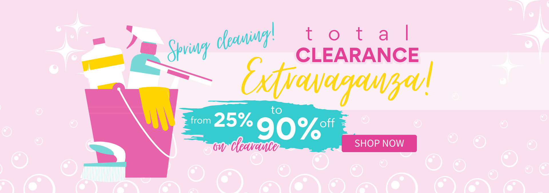 TOTAL Clearance Extravaganza, starting with 25% off! 