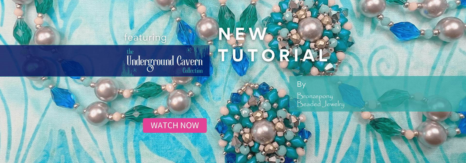 New Beading Tutorial featuring Underground Cavern Collection.