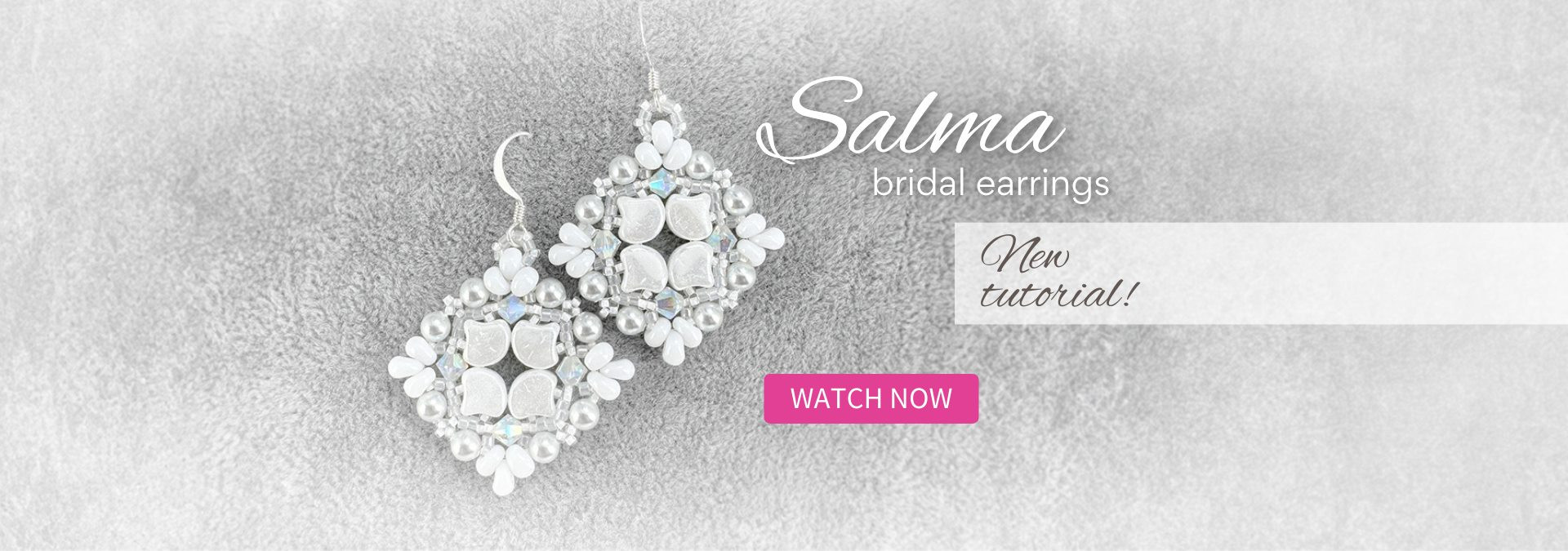 Learn how to make the Salma bridal earrings with ginkgos and crystals!