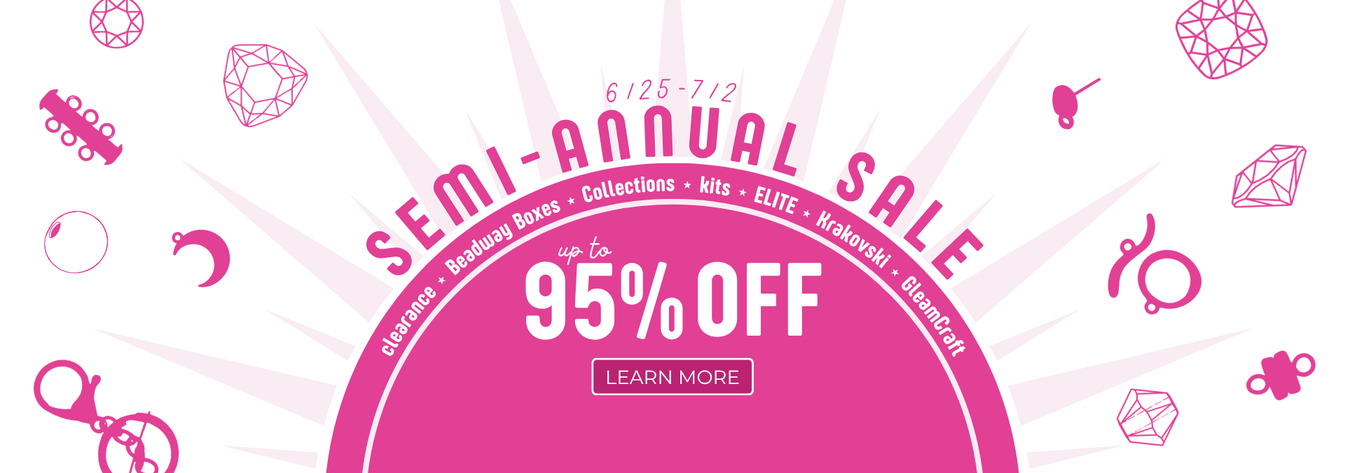 Catch deals up to 95% off in our Semi-annual sale!