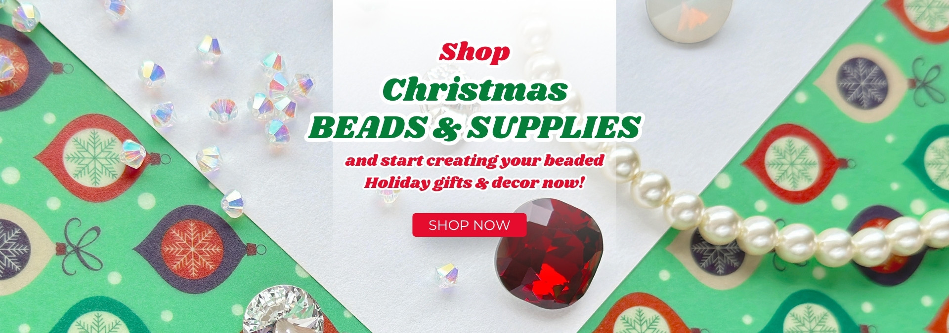 Shop Christmas-themed beads and supplies
