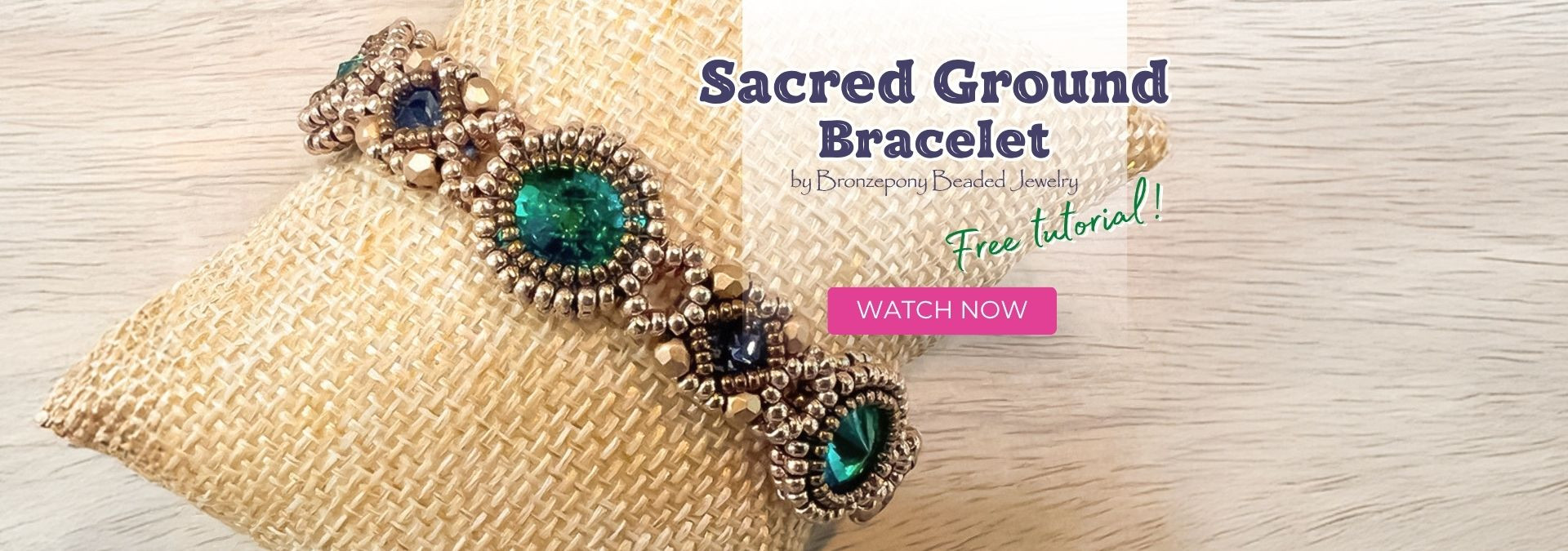 Make the Sacred Ground Bracelet by Bronzepony Beaded Jewelry!
