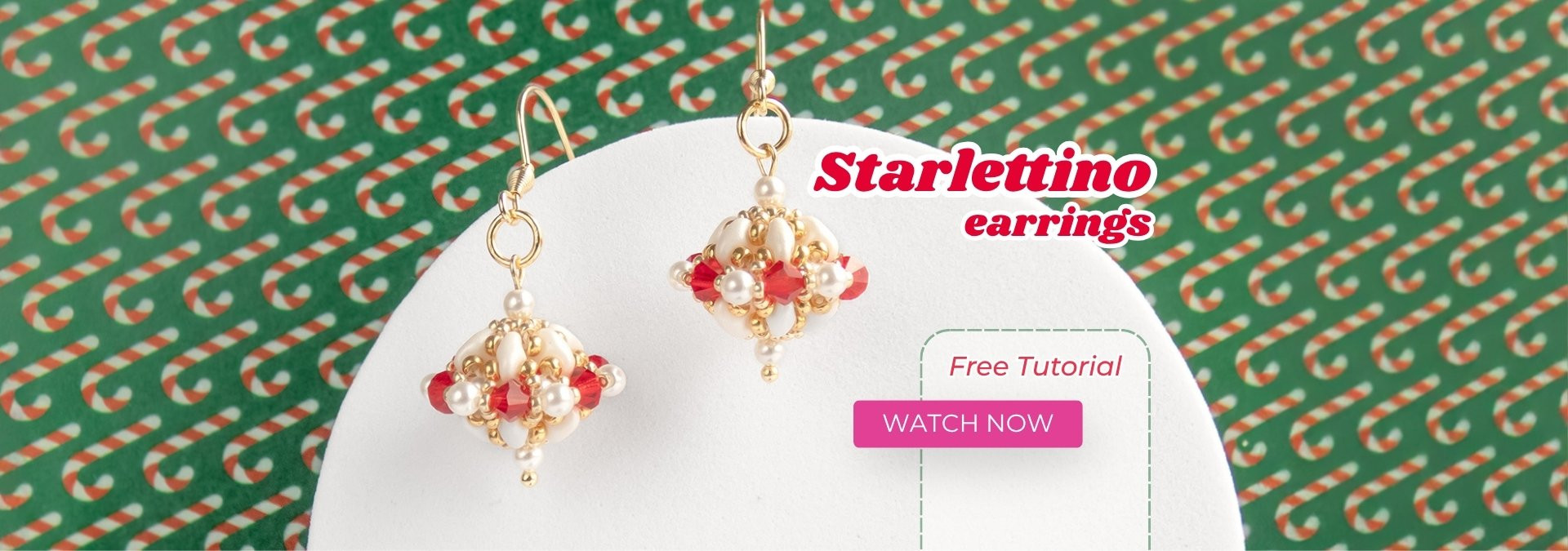 Make tiny Christmas ornament earrings!