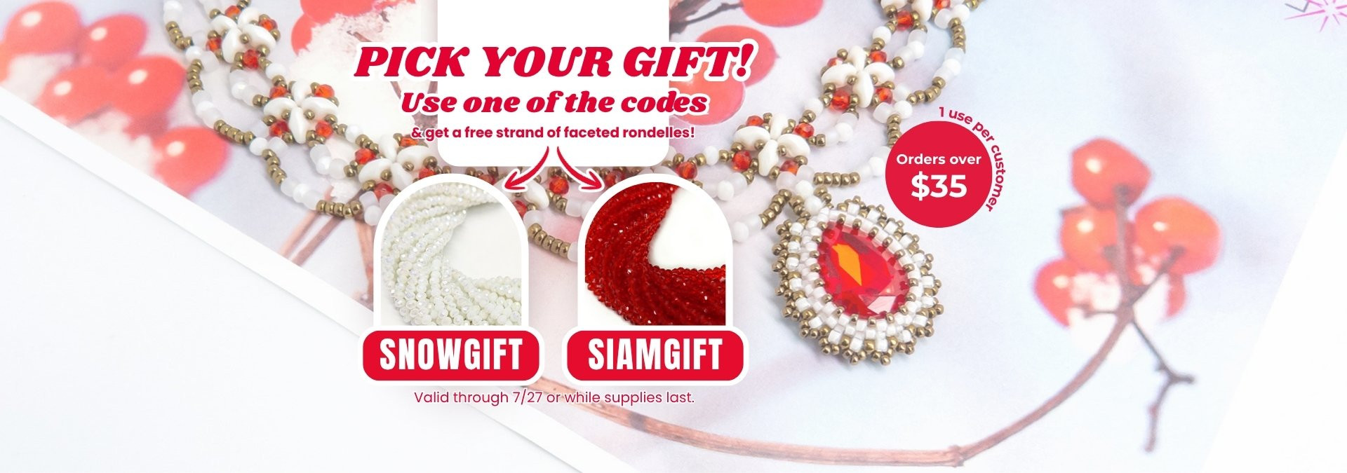 Pick your free gift and use the code!