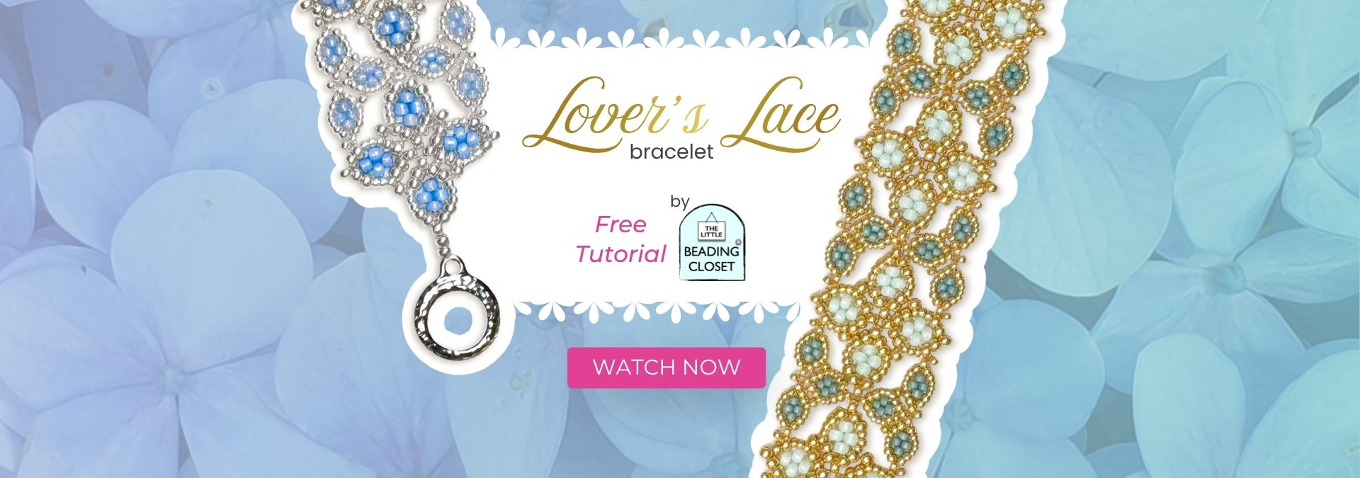 Make the Lovers' Lace Bracelet by The Little Beading Closet