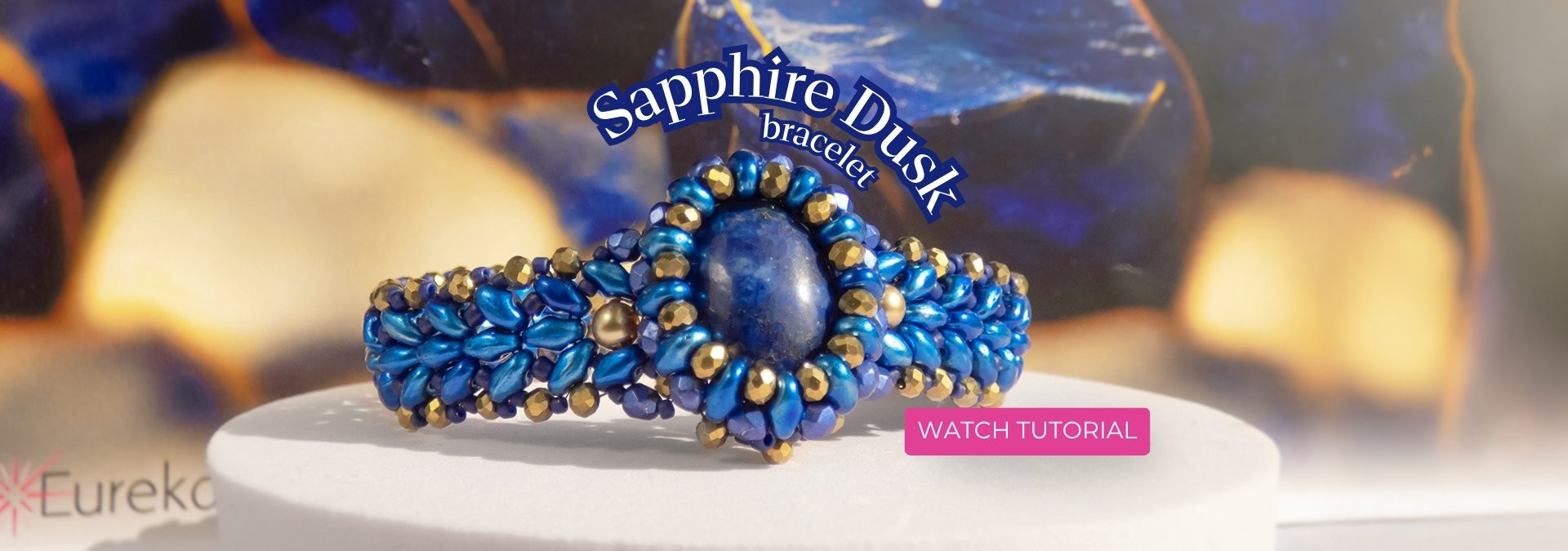 Make the Sapphire Dusk Bracelet with SuperDuos!