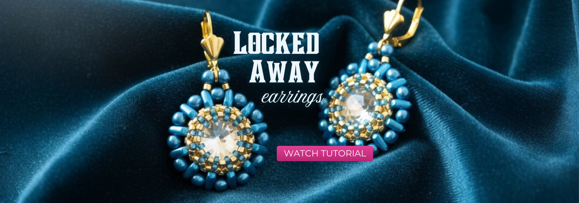 Make the Locked Away beaded earrings