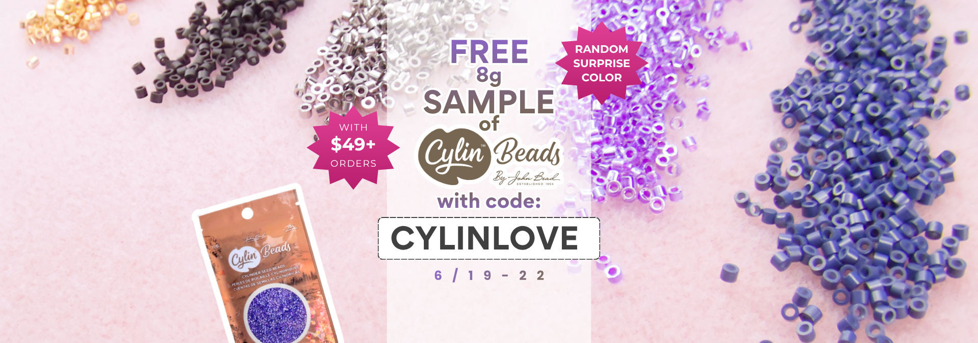 Free 8g Samle of Cylin Beads