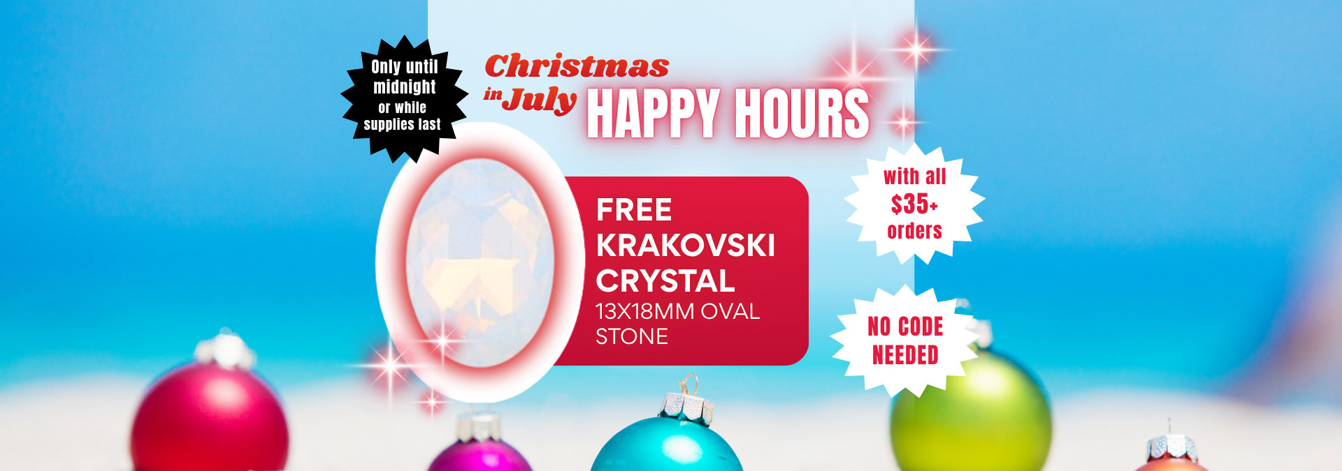 Free Krakovski Crystal 12x18mm Oval Stone with +$35 order