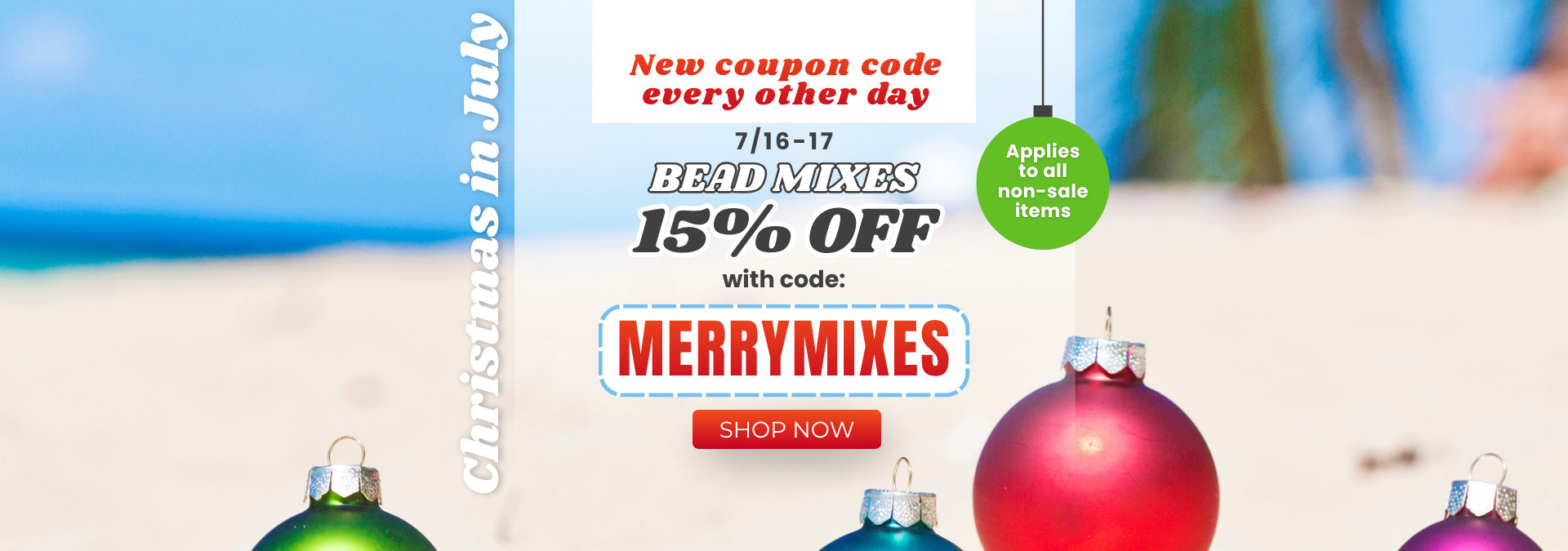 MERRYMIXES 15% off  bead mixes