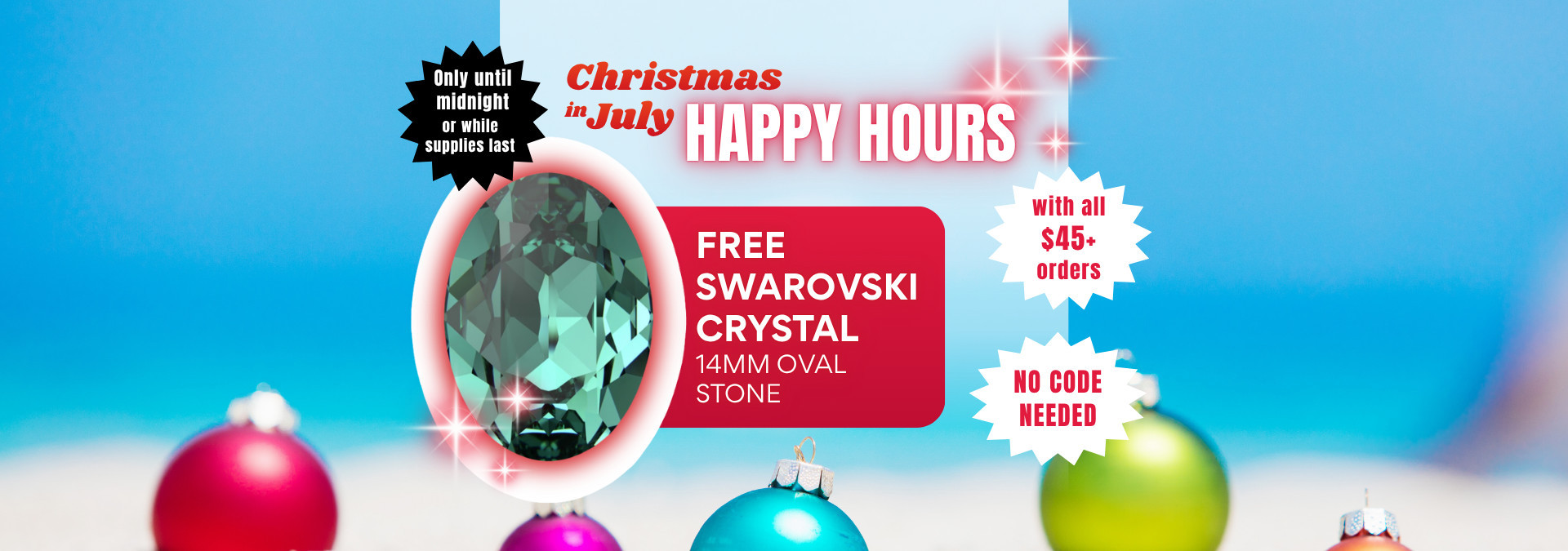 ``grab a free Swarovski stone with your order!