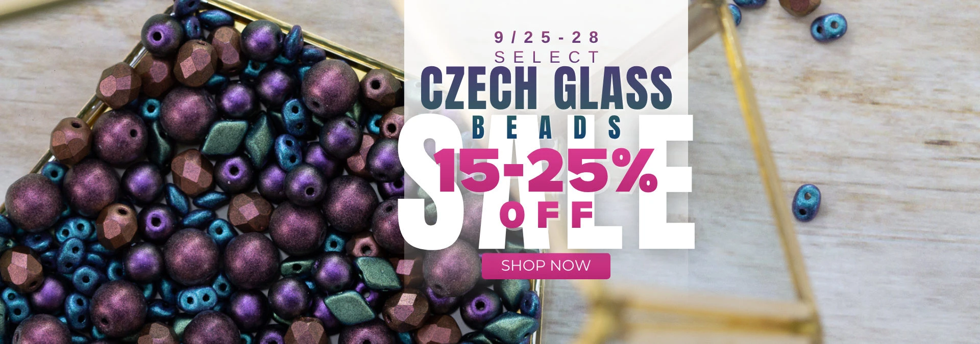 Select Czech Glass Sale up to 25% off.