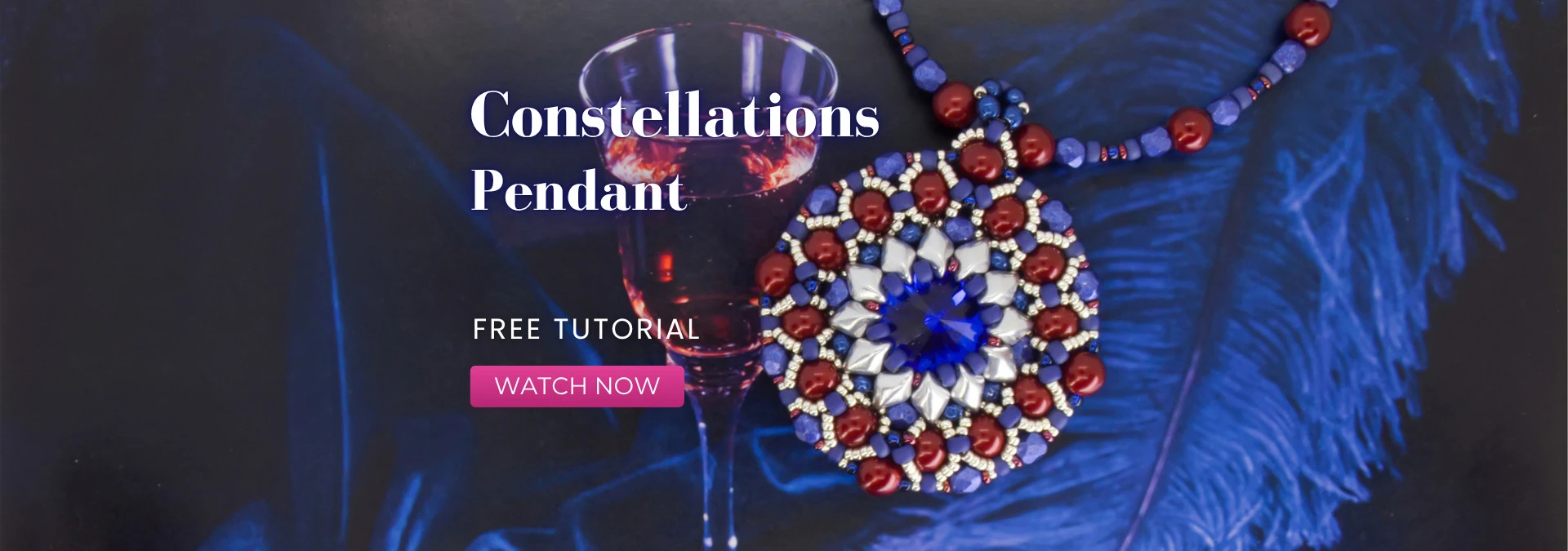 Free tutorial for a beaded pendant!
