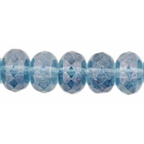 Czech Gem Cut Rondelles | EUREKA CRYSTAL BEADS