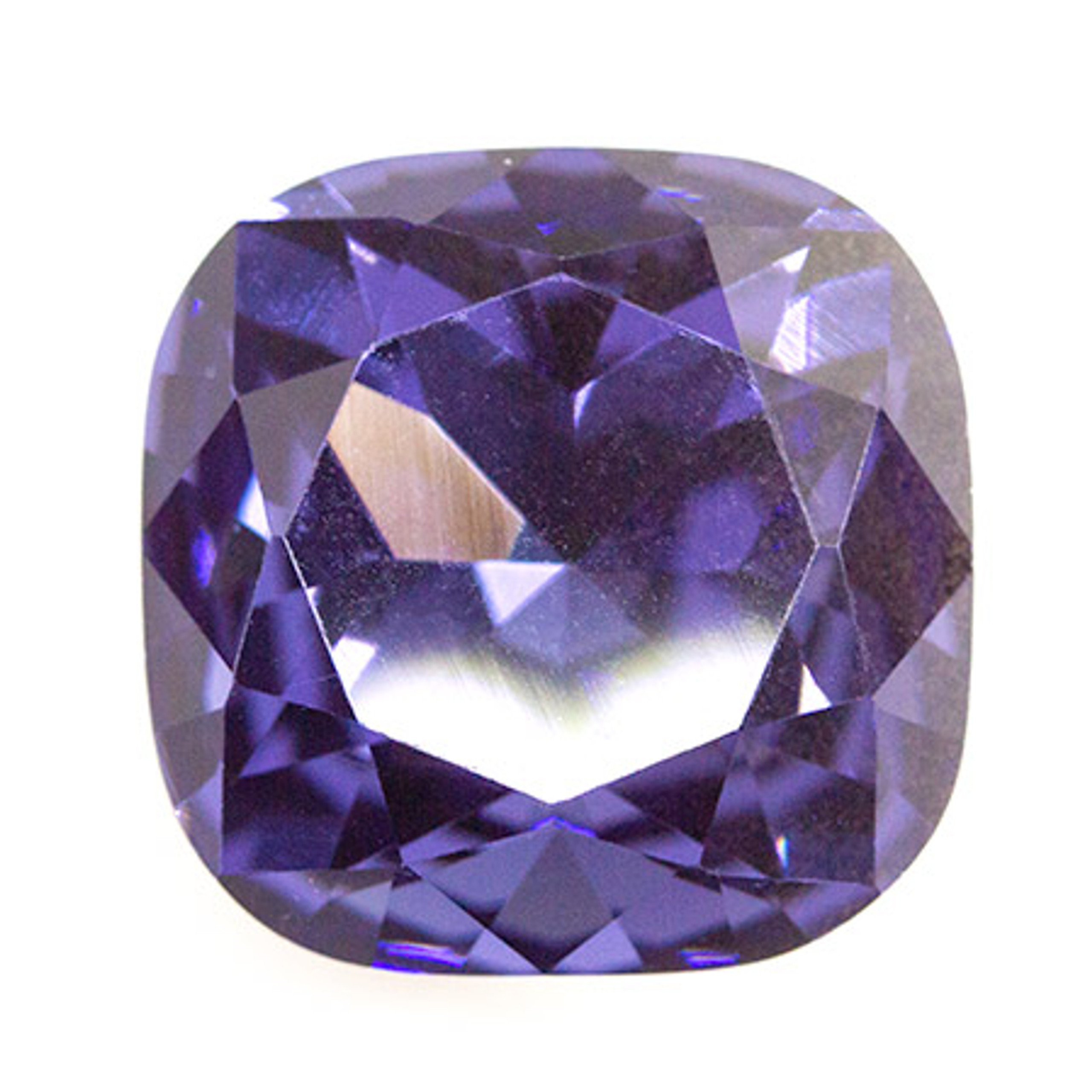 Krakovski Crystal Cushion Fancy Stone 16mm TANZANITE