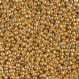 Chapado en Laton ゴールド　Mg2b SIZE-11 Miyuki Round Seed Beads - #4202| Eureka Crystal Beads