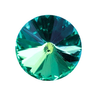 Krakovski Crystal Rivoli 12mm GREEN SPHINX| Eureka Crystal Beads