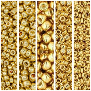 コレクション Nudle Toho STARLIGHT Gold Seed Beads Gift Box Set