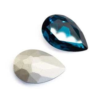 Krakovski Crystal Tear Drop 18x25mm BLUE ZIRCON