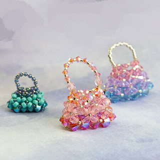 Beaded Mini Tote Bag | Eureka Crystal Beads display picture 1